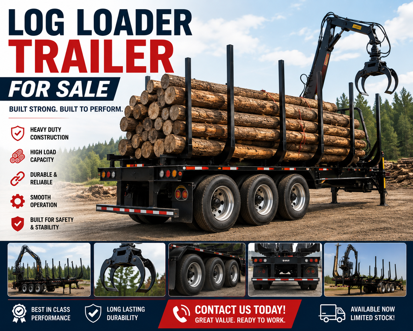 Log Trailers: How to Choose the Right Setup for Timber Transport