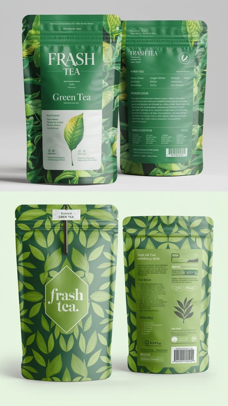 Custom Green Mylar Bags For Branding & Packaging