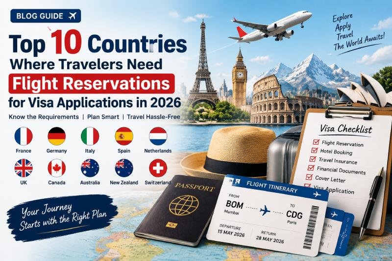 Top 10 Countries Where Travelers Need Flight Reservations for Visa Applications in 2026